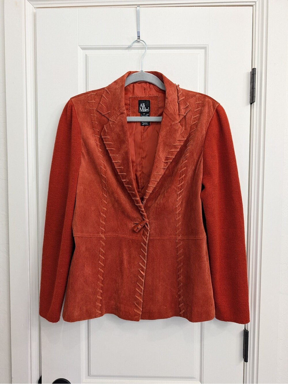 Stunning western leather blazer